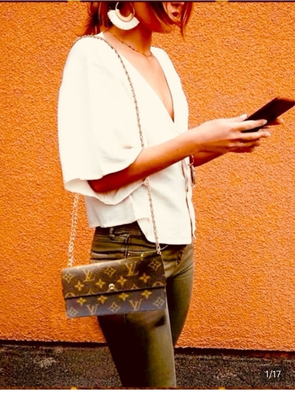 Louis Vuitton, beautiful vintage monogram international long wallet/Crossbody - Picture 15 of 15